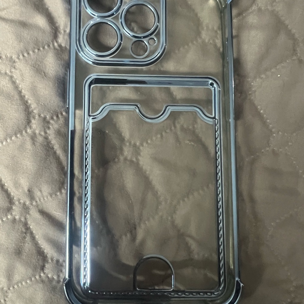 Apple Clear and Blue Phone Case - iPhone 13 Pro